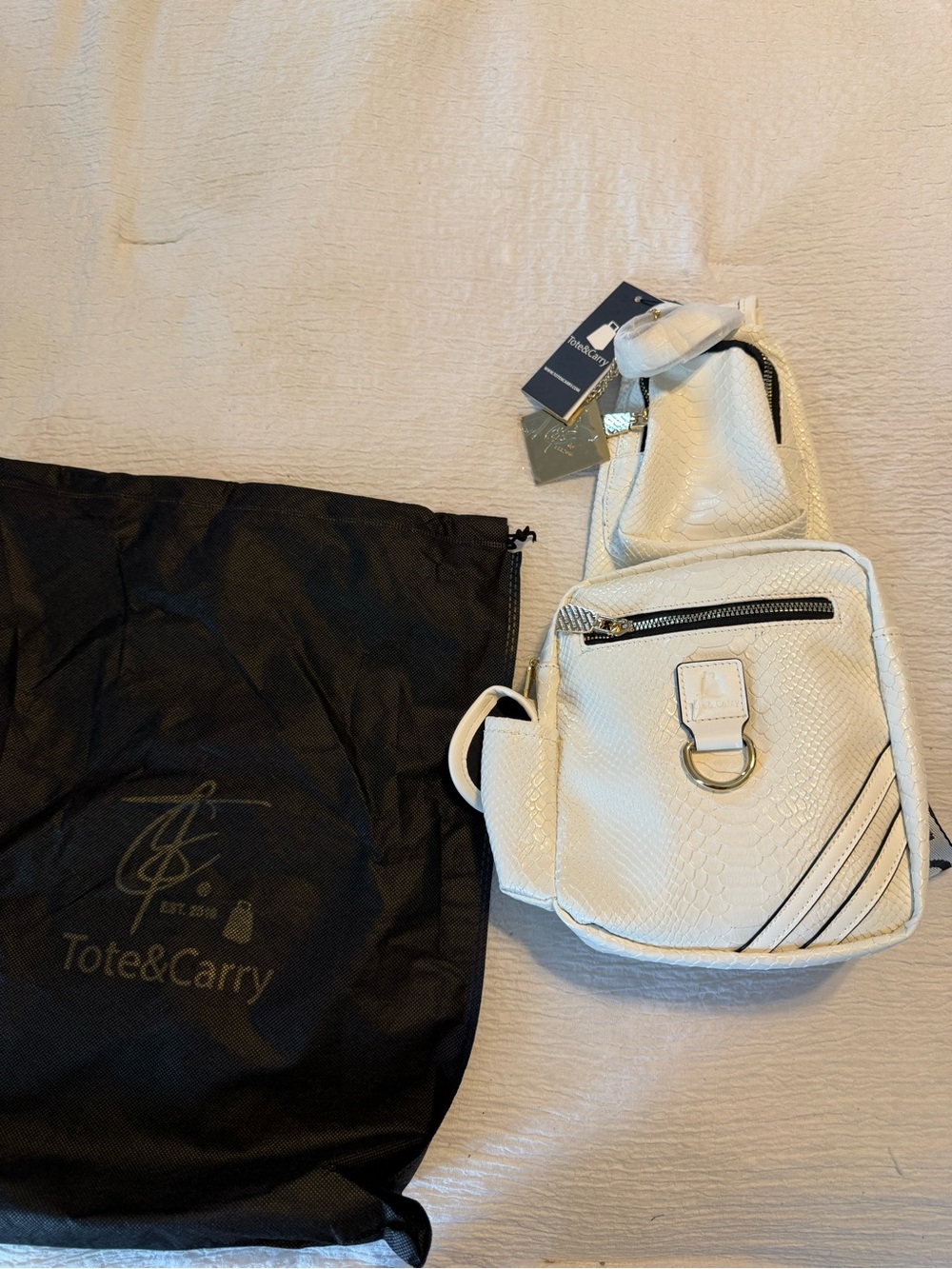 Women’s One-Shoulder Dress in White — Tote&Carry